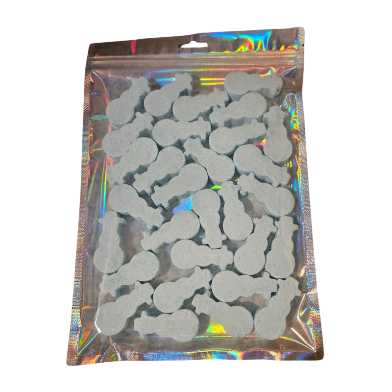 30 x Blue Snowman Mini Fizzers Bath Bubble & Beyond 11g